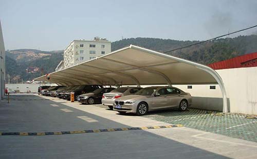 鞏義后寺河風(fēng)景區(qū)膜結(jié)構(gòu)車棚