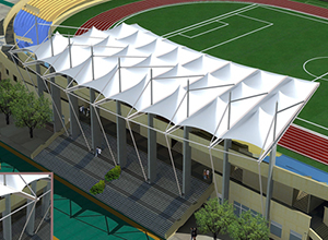 漯河<font color='red'>膜結(jié)構(gòu)看臺</font>【漯河食品職業(yè)學(xué)院等】設(shè)計方案