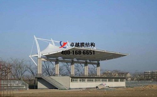 大同<font color='red'>膜結(jié)構(gòu)看臺</font>/主席臺【大同南洋國際學(xué)校等】設(shè)計施工案例