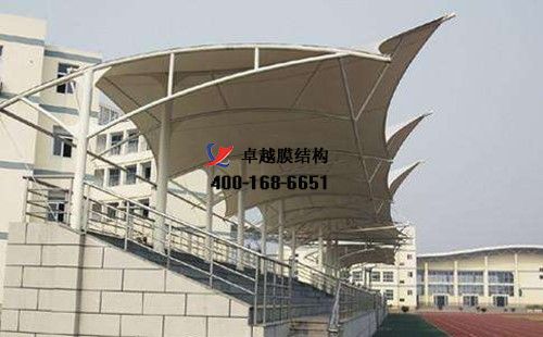 朔州<font color='red'>膜結(jié)構(gòu)看臺</font>/舞臺【朔州市躍勝實業(yè)公司等】設(shè)計施工案例