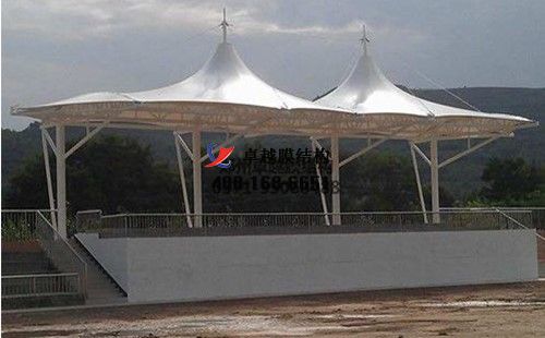 長沙<font color='red'>膜結構看臺</font>/觀景臺【長沙奧德泵業(yè)有限公司等】設計施工案例