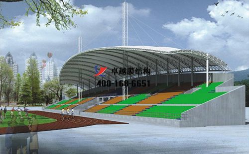 邵陽市<font color='red'>膜結構看臺</font>【邵陽學院等】設計施工案例