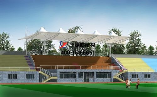 岳陽市<font color='red'>膜結(jié)構(gòu)看臺</font>【東城小學(xué)等】設(shè)計施工案例