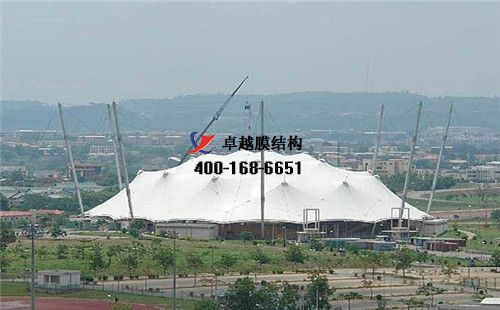   焦作膜結(jié)構(gòu)籃球場【焦作太極體育中心籃球場等】工程設計施工案例