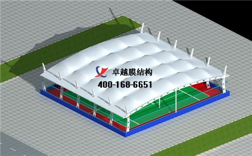   開封膜結(jié)構(gòu)籃球場【星運動籃球館等】工程設計施工案例