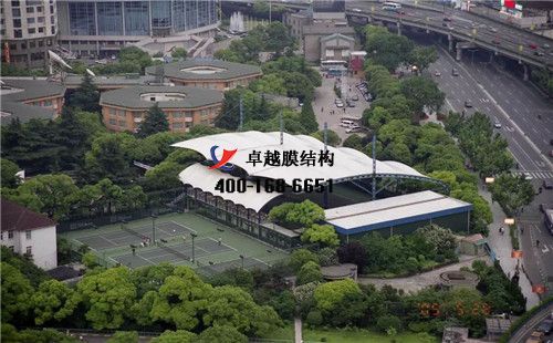     漯河膜結(jié)構(gòu)籃球場【華健籃球俱樂部等】工程設計施工案例