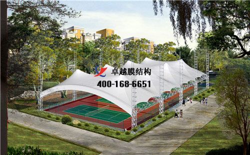 駐馬店膜結(jié)構(gòu)籃球場【豐途籃球館等】工程設計施工案例