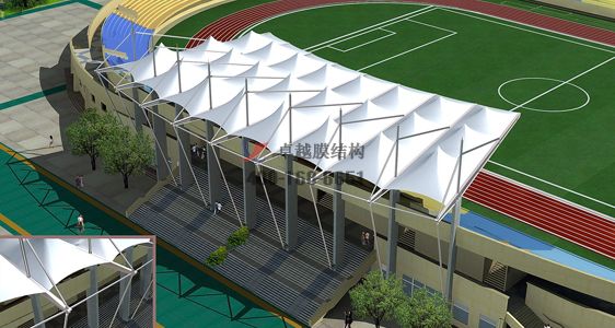 焦作市<font color='red'>膜結構看臺</font>【河南理工大學等】專業(yè)生產廠家