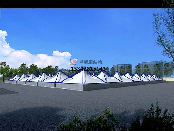 阿勒泰<font color='red'>污水池膜結構</font>罩棚【設計公司】 　　