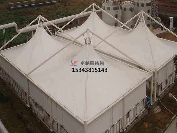 固原<font color='red'>污水池加蓋</font>罩棚圖片/頂棚/設(shè)計(jì)/案例【生產(chǎn)廠家】