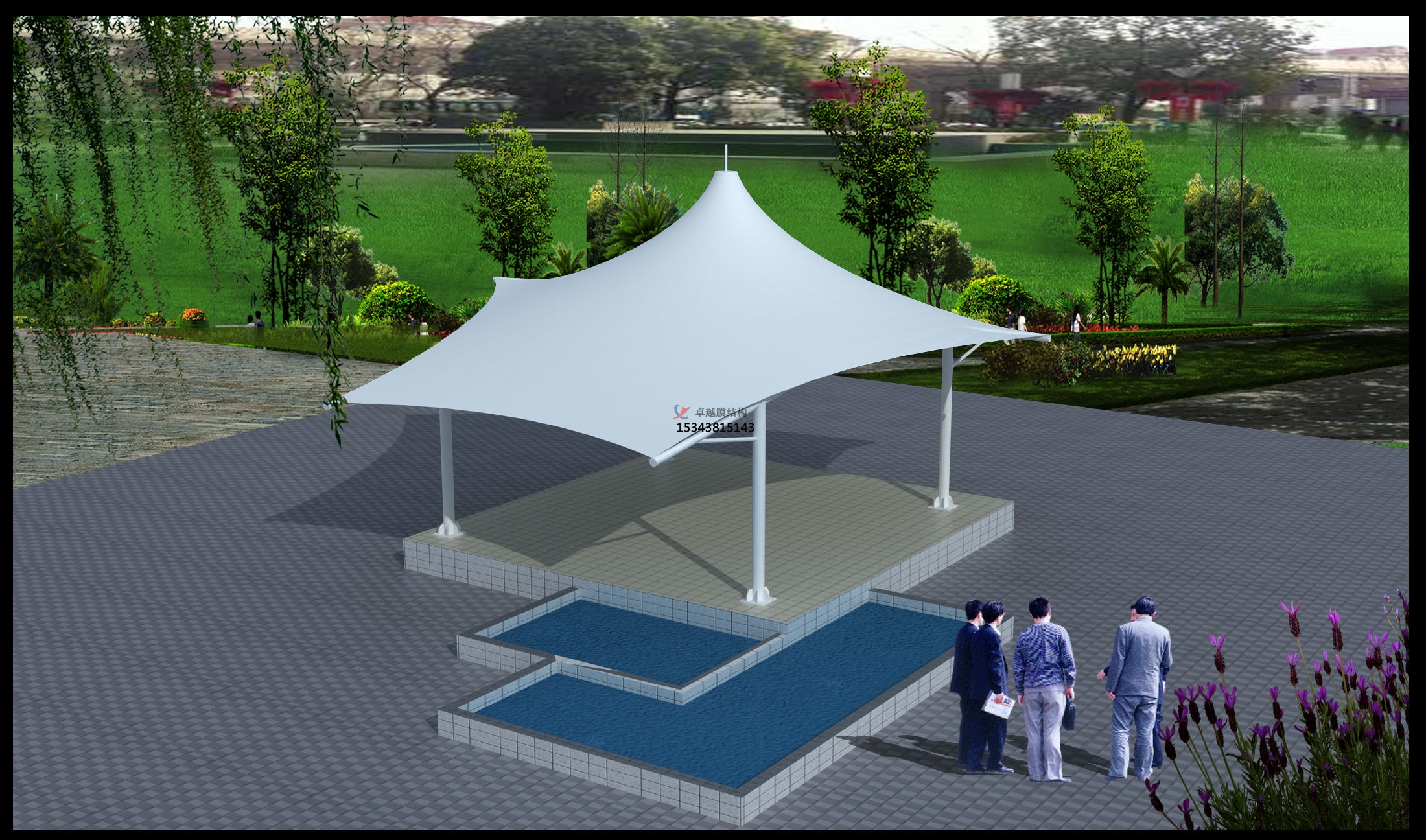 通許<font color='red'>膜結構景觀</font>【生產廠家】