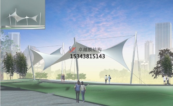 安澤<font color='red'>膜結(jié)構(gòu)景觀</font>【張拉膜景觀】承包安裝價格