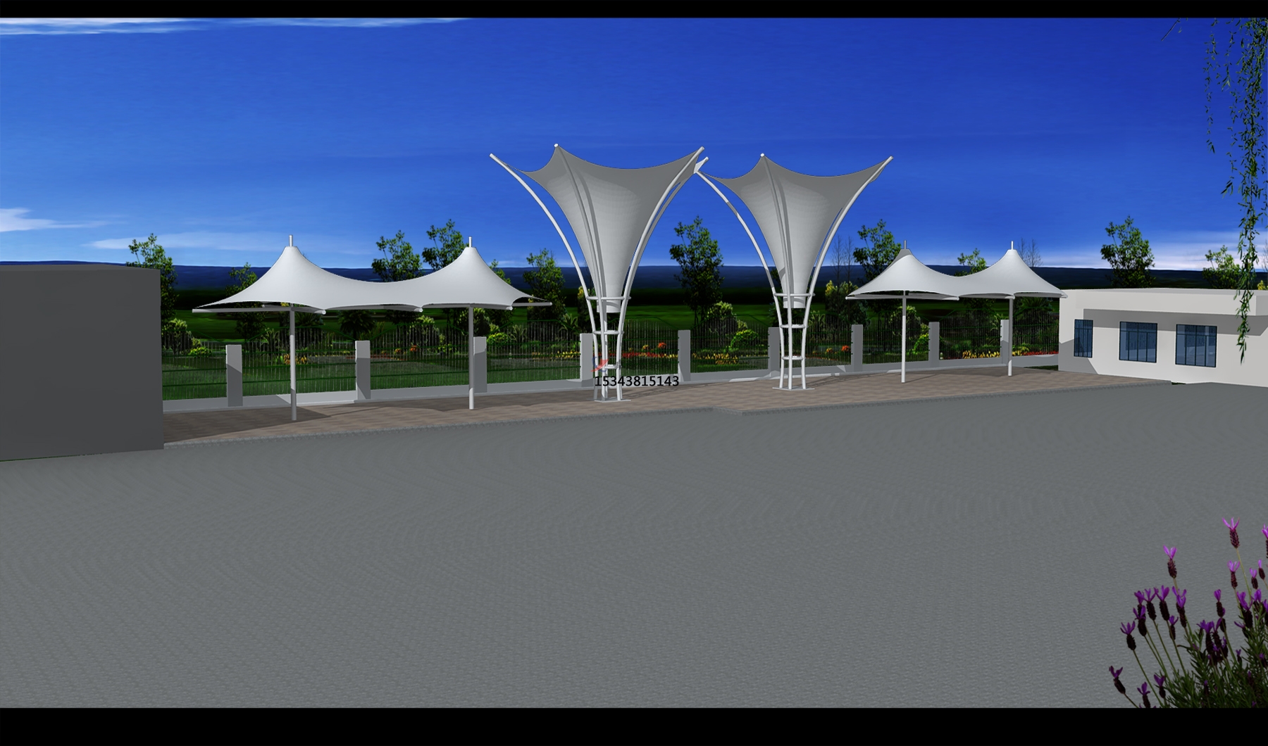 鳳翔<font color='red'>膜結(jié)構(gòu)景觀</font>【張拉膜景觀】承包安裝價(jià)格