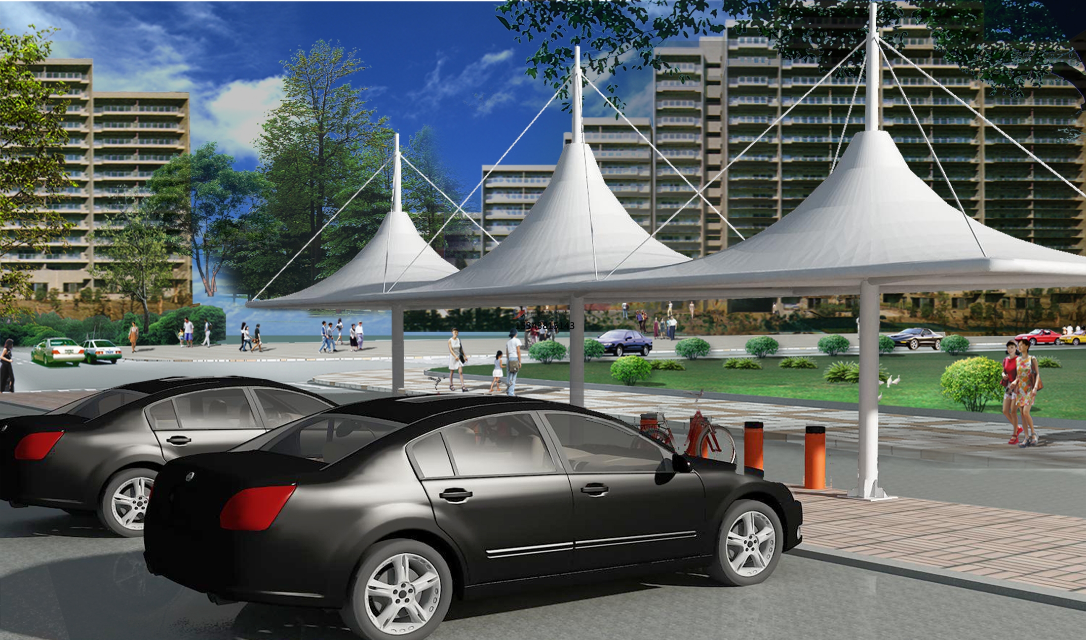 旬邑<font color='red'>膜結(jié)構(gòu)景觀</font>【張拉膜景觀】承包安裝價(jià)格